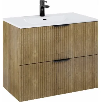 Koupelnový nábytek Skříňka pod umyvadlo Masterjero Deco, hnědá/dub, 45,2x80x62,6