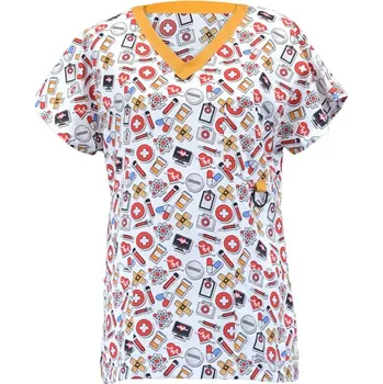 Střih PDF dámská zdravotnická košile Emília-32-38