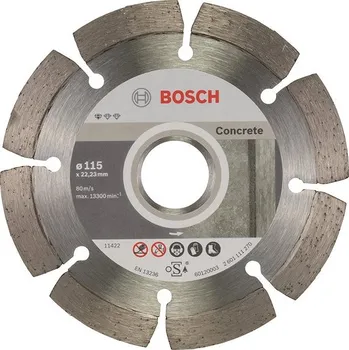 Příslušenství k brusce BOSCH Diamantový dělicí kotouč Standard for Concrete 115 x 22,23 x 1,6 x 10 mm 2.608.603.239