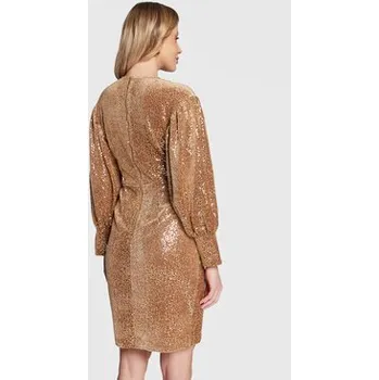 Dámské oblečení Closet London Koktejlové šaty JD875 Hnědá Regular Fit 12