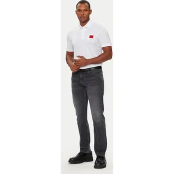 Pánská košile Hugo Polokošile Dereso222 50466202 Bílá Slim Fit XL