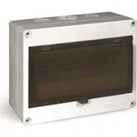 Plastový rozvaděč na omítku 10 modulový IP55 barva bílá s kouřovými dvířky plombovatelný