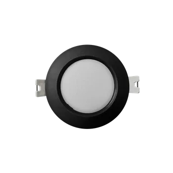 LED panel Q-50M LED panel 3W 330lm 4000K černý - kruhový vestavný Qtec