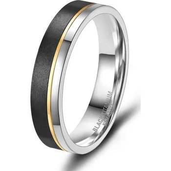 Prsten MARRYA® Snubní prsten BLACK TITANIUM - velikost 66 - BT-02P-66