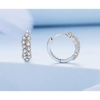 Náušnice For Silver Náušnice se zirkony Glanc- Stříbro 925