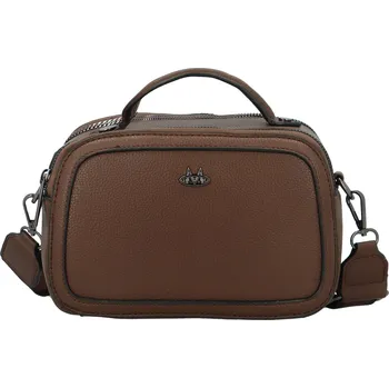 Kabelka Stylová dámská koženková crossbody kabelka Katin, coffee
