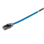 STP28X2MBU Tenký stíněný propojovací kabel RJ45/RJ45, F/UTP, kat. 6A, 2m, AWG28, LSZH, modrý