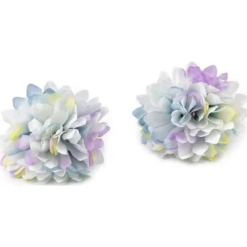 umělá květina Květ chryzantéma 5 cm, tyrkysová