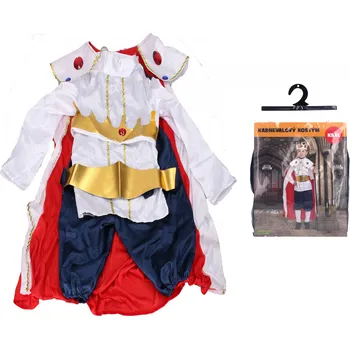 Karnevalový kostým Set karneval - král M 110-120 cm