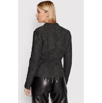 Dámská bunda ONLY Bunda z imitace kůže Ava 15102997 Černá Regular Fit 40