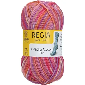 Příze Regia 4-Ply Color 1141 unicorn color 210m/50g (Ponožková příze Regia 1141 unicorn color)