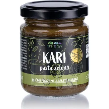 Rostlinný olej Zelená kari pasta - The Pelikans 100g