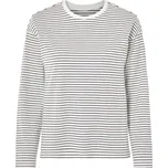 esmara® Dámské triko s dlouhými rukávy s BIO bavlnou (XS (32-34), černá/pruhy)