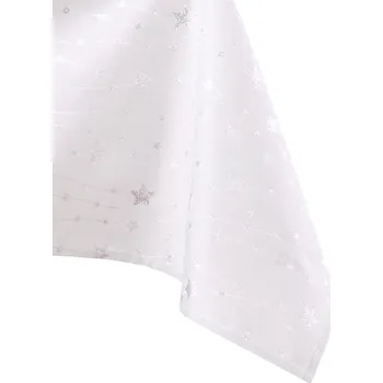 Ubrus AmeliaHome STAR DUST stříbrný, velikost 140x400