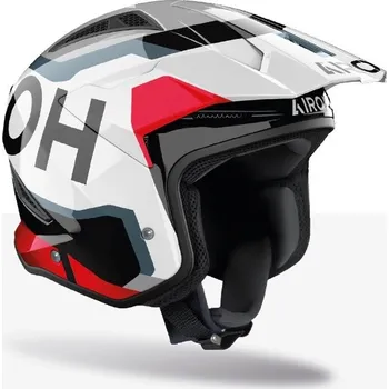 Helma na motorku Přilba TRR 2 Jupiter, AIROH (červená lesklá) 2026 (Velikost: M)