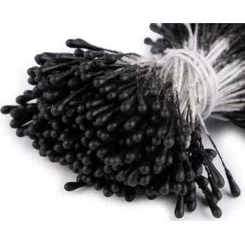 umělá květina Květinové pestíky matné - černá