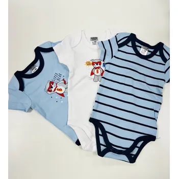 Kojenecký body Jacky Body s krátkým rukávem,3 set, super bear Velikosti: 92