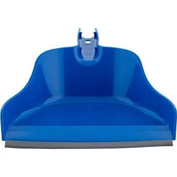 Lopatka na smetí "Handrix", modrá, s gumovým okrajem, BONUS B505