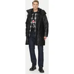 HUGO Bunda z imitace kůže Misian2441 50522494 Černá Relaxed Fit L