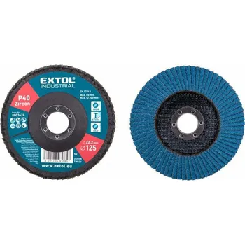 Brusný kotouč Extol Industrial lamelový kotúč P40, 125mm 8803424