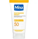 Mixa Ochranný a korekční krém proti tmavým skvrnám SPF 50 Niacinamide Bright (Protecting & Correcting Dark Spot Cream) 50 ml + 2 měsíce na vrácení zboží