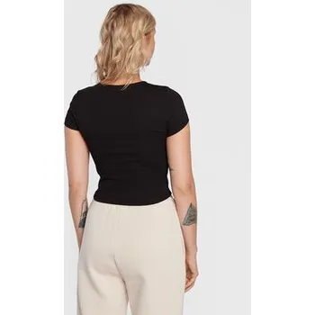 Pánské tričko Gina Tricot T-Shirt Basic 17957 Černá Slim Fit M