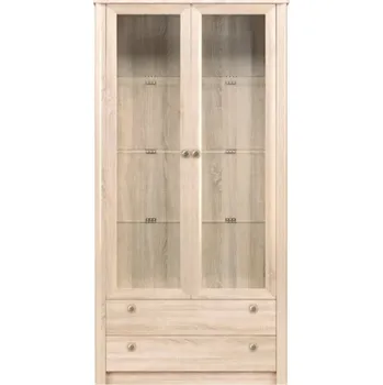 Knihovna Maridex Vitrína FINEJZA F22 Barva: dub sonoma