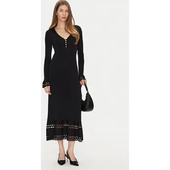 Dámské šaty TWINSET Úpletové šaty 251TP3050 Černá Slim Fit XS