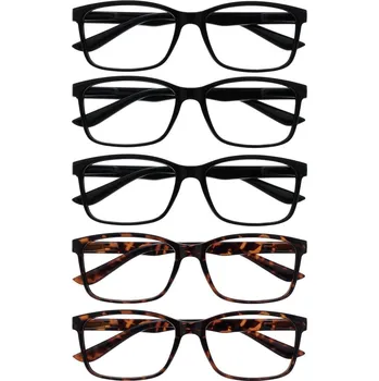 Brýle na čtení Brýle na čtení, 5 ks Černá, Leopardí vzory +2,00