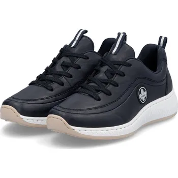 Dámské polobotky Dámské kožené polobotky N5504-14 Rieker modrá Barva: blau, Velikost: 38