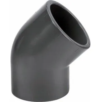 Koleno 45° lepení/lepení, úhel 45° PVC 75 mm