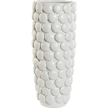 Váza Váza Home ESPRIT Bílá Kamenina Středozemní 16,5 x 16,5 x 38,5 cm