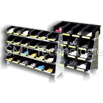 Dílenský regál ESD stojan pro zásobníky součástek VISTAFIX 4, 12 zásobníků, 630 - 100104002746