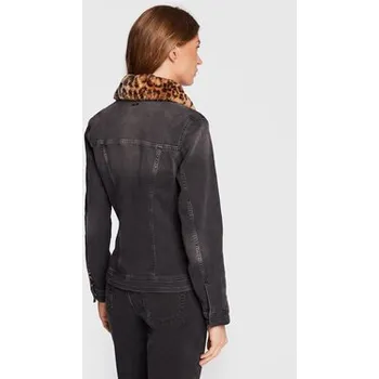 Dámská větrovka Liu Jo Jeansová bunda UF2069 D4391 Černá Regular Fit S