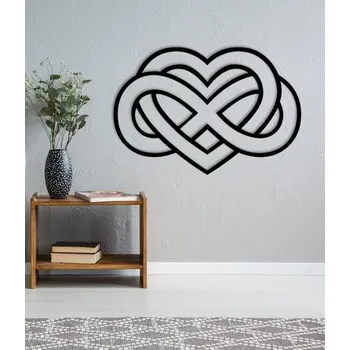 Dekorace srdce na zeď - Elegantní dekorace do interiéru - 30 x 20cm