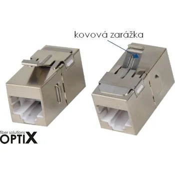 Síťový kabel STP spojka Cat.6 do patch panelu, OPTIX