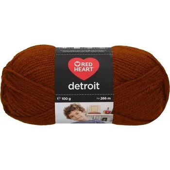 Příze Red Heart Detroit 06970 Mid Brown Pletací příze