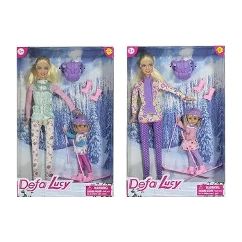 Sada 2 panenky - 29cm a 9cm s lyžemi;