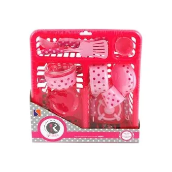 Dětská kuchyňka Sada kuchyňského nádobí s odkapávačem; 31x28x7cm;,