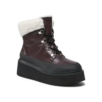 Dámské kozačky Polokozačky Jenny Fairy 120AL3299-1 Hnědá 38