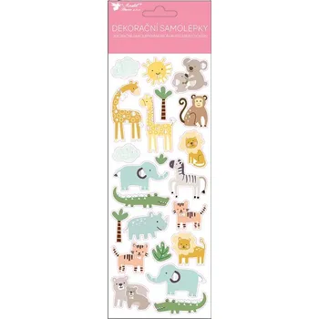 samolepka Anděl Přerov, s.ro. Samolepky ZOO plastické s leskem 10,5 x 30,5 cm