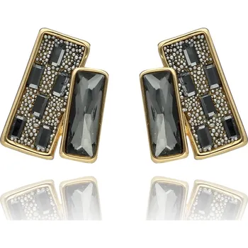 Náušnice Yvon Náušnice GAMBIT s fazetovými skleněnými krystaly