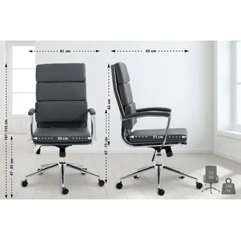 OMAXI Kancelářská židle Cleveland imitace kůže 443993