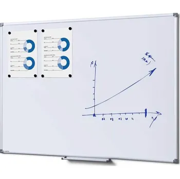Kancelářský nábytek Bílá, magnetická a popisovatelná tabule 1200 x 900 mm