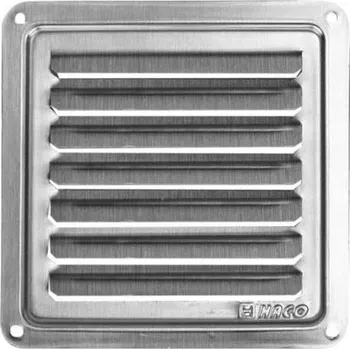 Větrací mřížka HACO 0709 100 x 100 mm stříbrná