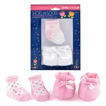 Panenka Botičky a ponožky pro panenky 46 cm - 2 druhy