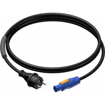 Napájecí kabel Procab CAB442/5 Napájecí kabel - schuko samec - powerCON power-out - 3 x 2,5 mm2 5 metrů