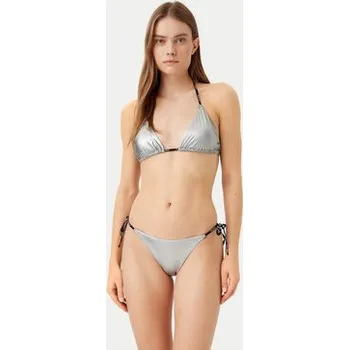 Dámské plavky HUGO Spodní část bikin Pure 50535235 Stříbrná S