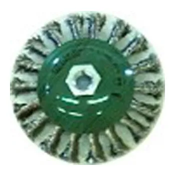 Drátěný kartáč Kartáč talířový 115mm/M14 ocel 0,4 copánkový