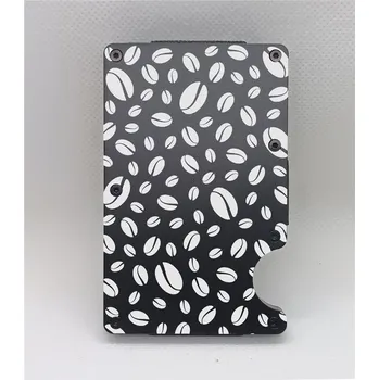 Obal na doklad Pouzdro na platební karty s klipem - Káva